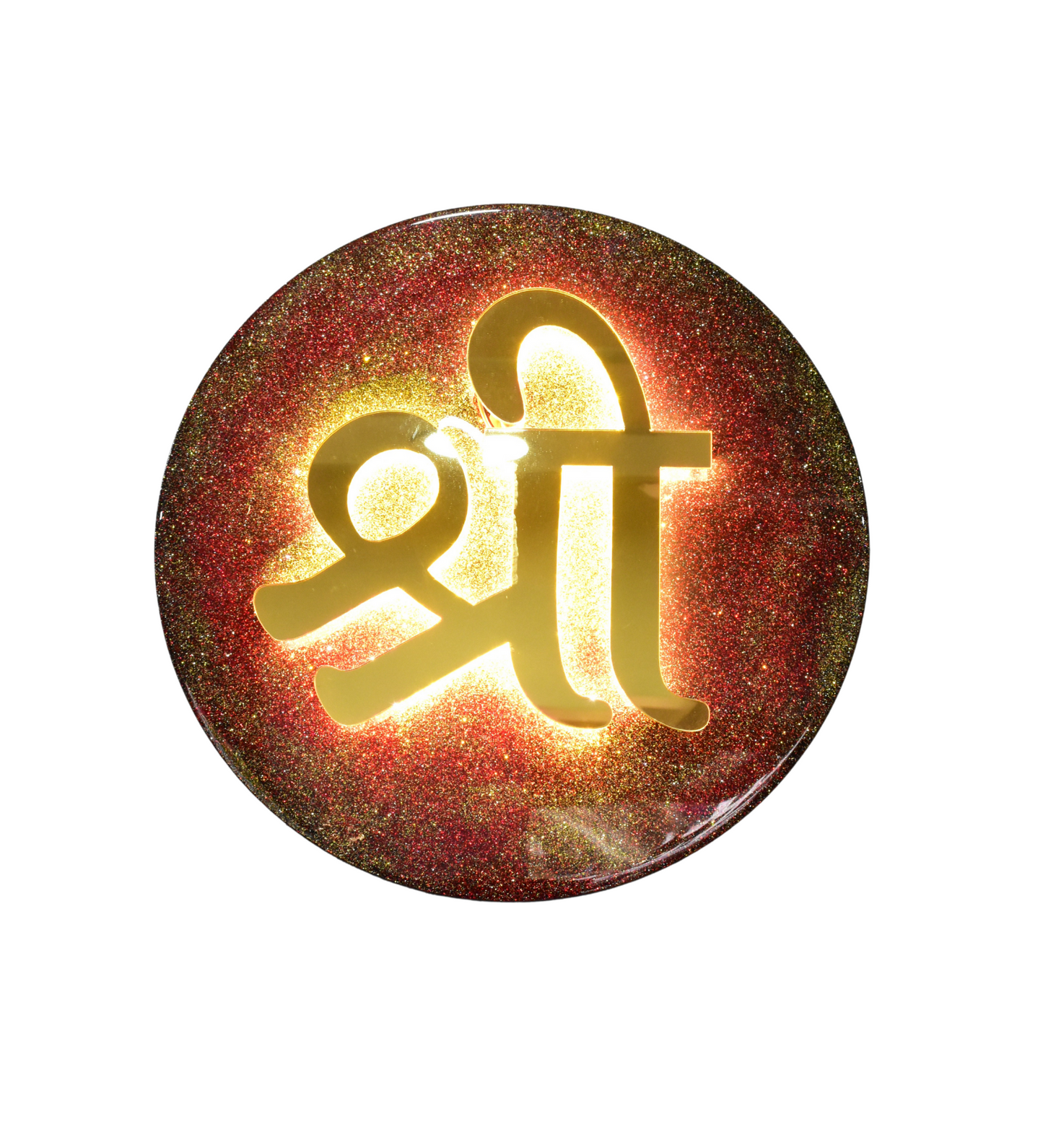 LED Backlit Shree Wall Art – Divine Blessings for Home & Office | Meditation, Yoga, Pooja, and Living Room Decor