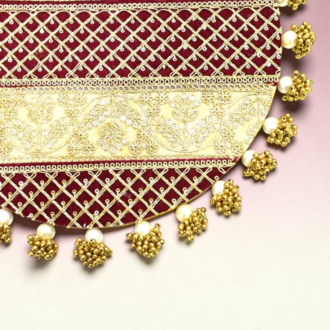 Luxury Handcrafted Decorative Platter Set for Pooja, Weddings & Festive Home Decor | Set of 5 MDF Trays