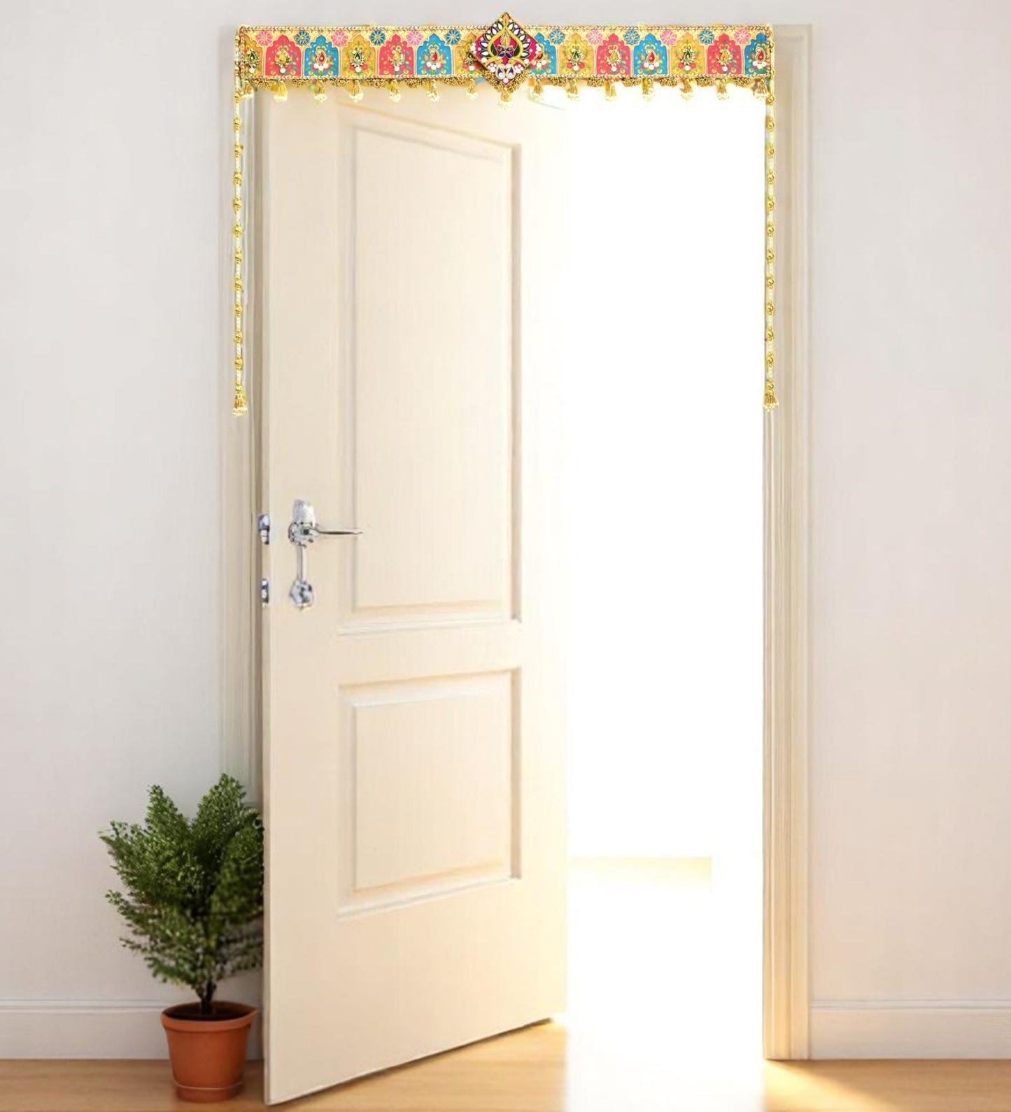 Peacock Toran - Auspicious Floral Door Hanging for Festive Home Decor