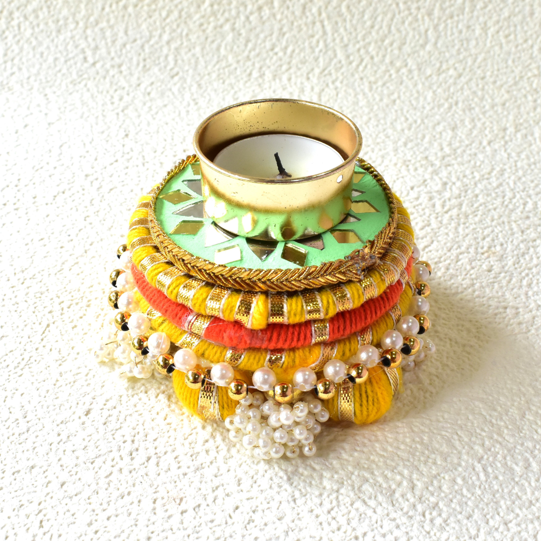 Handmade Ethnic Dev Aasan Idol Stand | Artisanal Base for Deity Idols