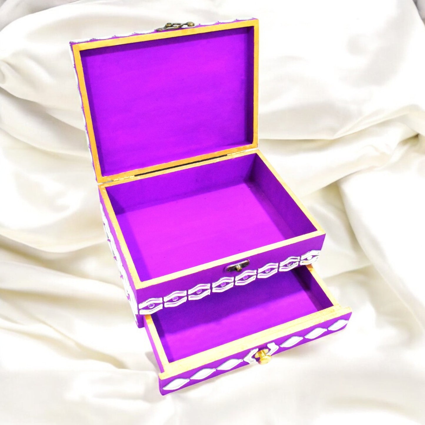 Handmade Jaamun Purple Jewellery Box