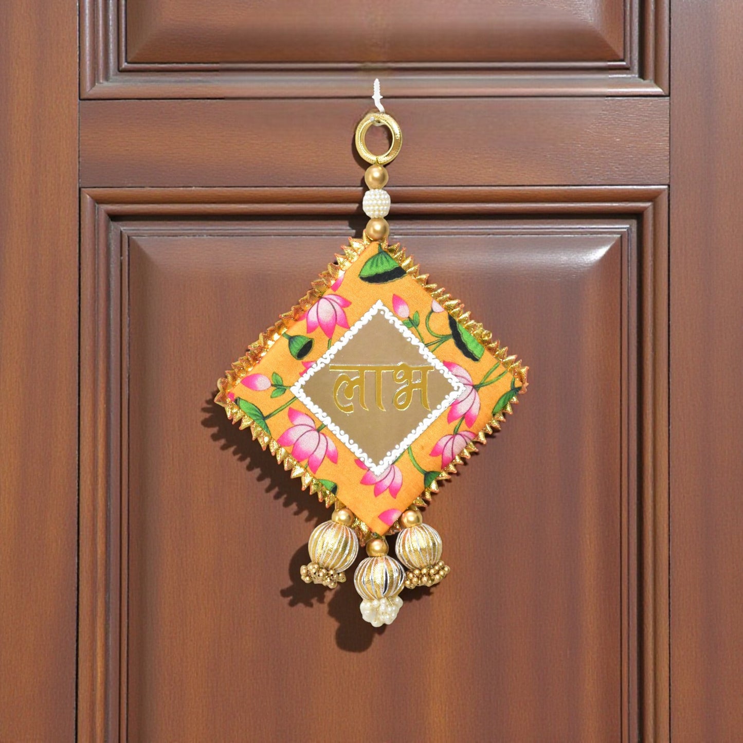 Handcrafted Shubh Labh Wall & Door Hanging Decor for Housewarming, Diwali, Navratri, Weddings – Unique and Beautiful Pooja, Mandir Room Décor