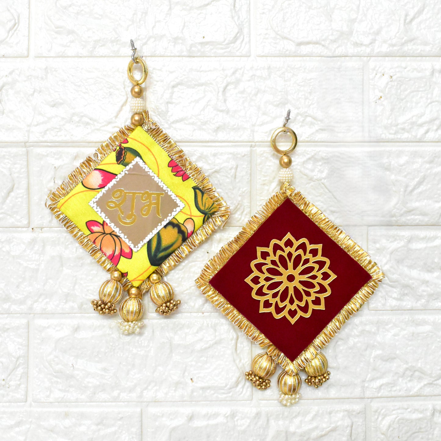 Handmade Shubh Labh Door Hanging Decor - Festival Home Decoration