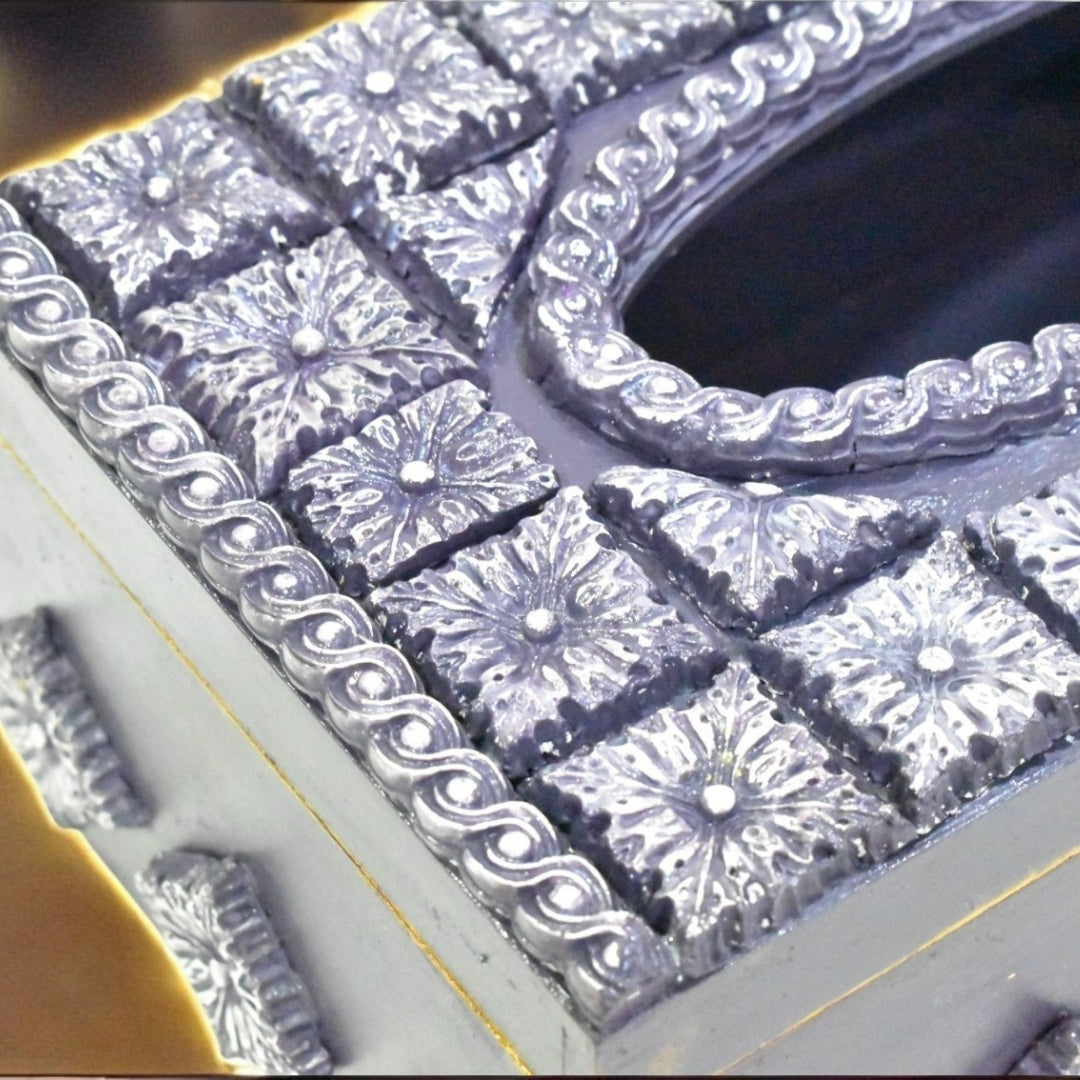 Premium Hand-Painted Tissue Box, Elegant Table Decor