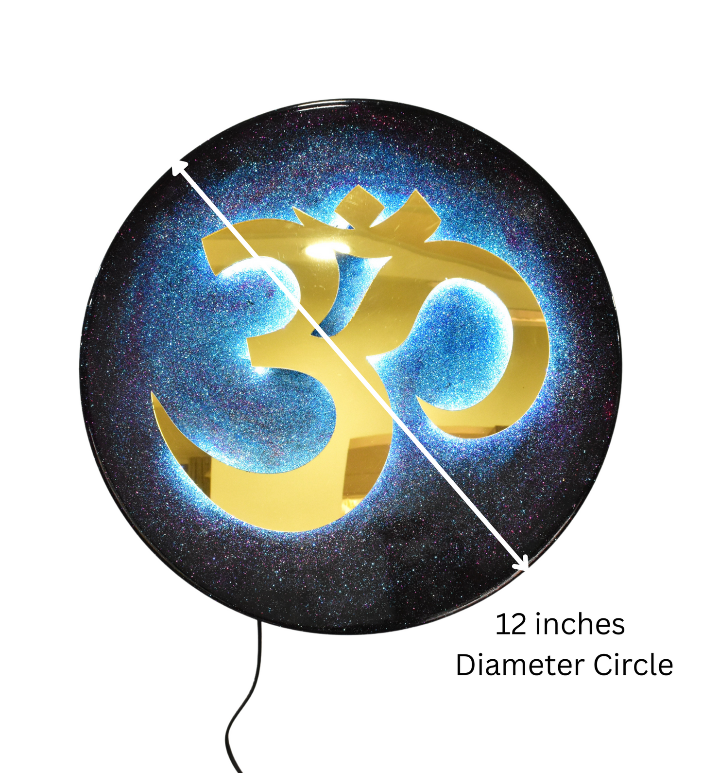 LED Backlit Om Wall Art – Divine Blessings for Home & Office | Meditation, Yoga, Pooja, and Living Room Decor