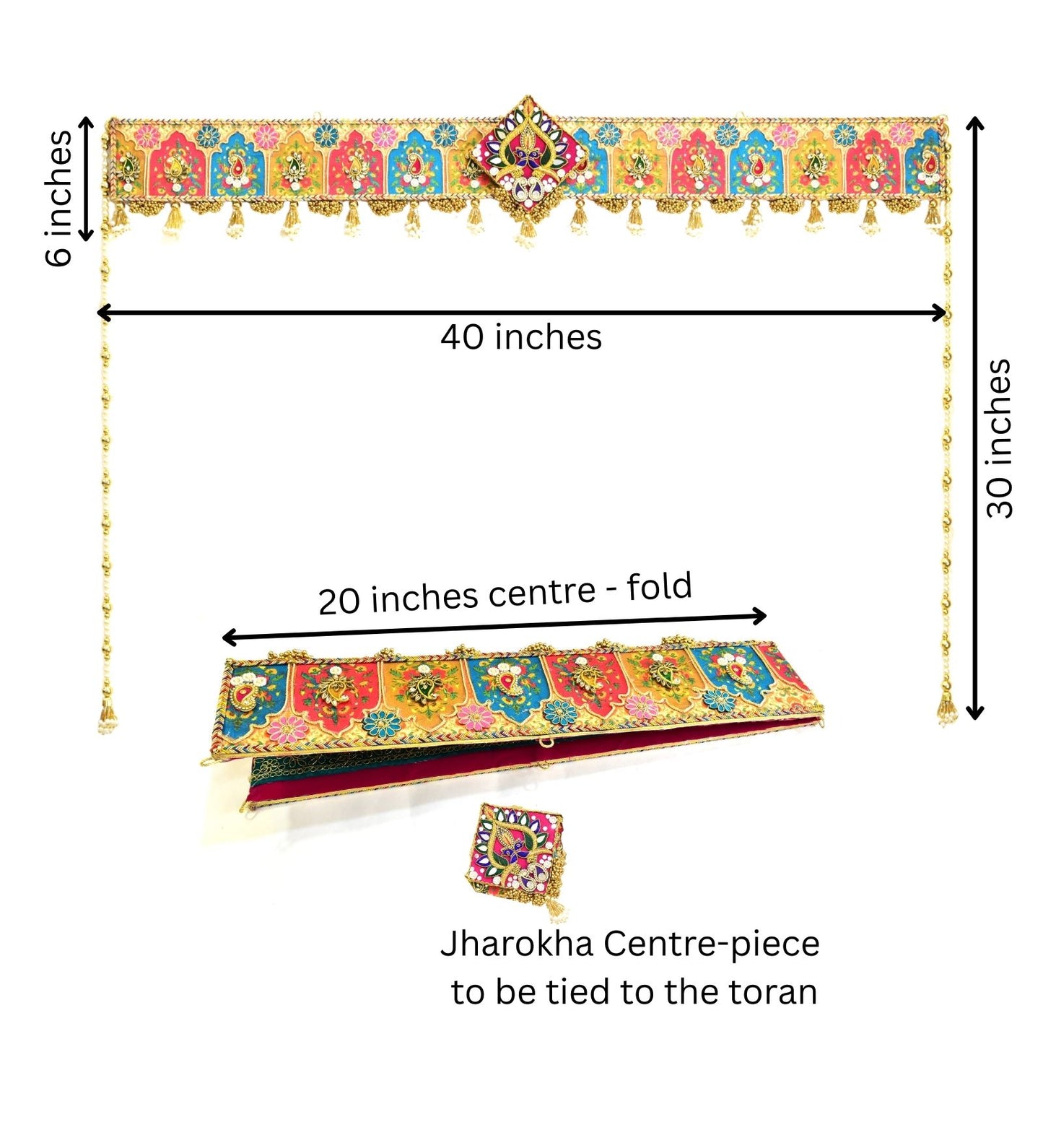 Peacock Toran - Auspicious Floral Door Hanging for Festive Home Decor