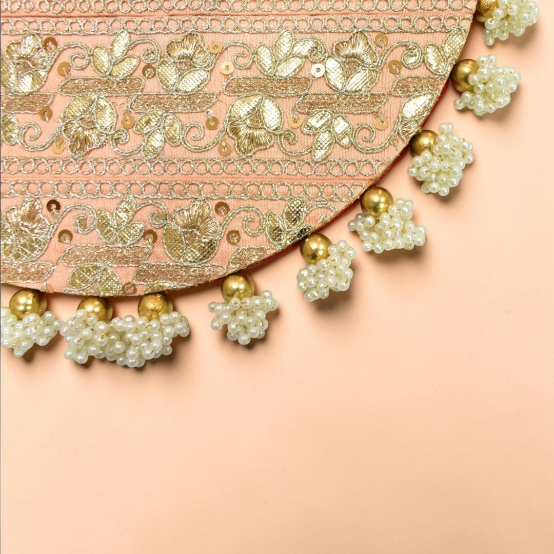 Luxury Decorative MDF Platter Set for Pooja, Wedding & Festive Home Decor | Set of 5