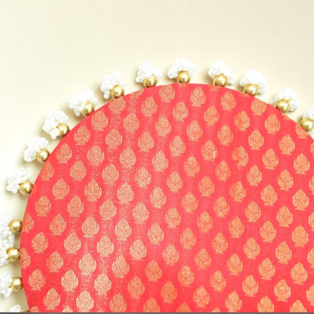 Luxury Decorative MDF Platter Set for Pooja, Wedding & Festive Home Decor | Set of 5