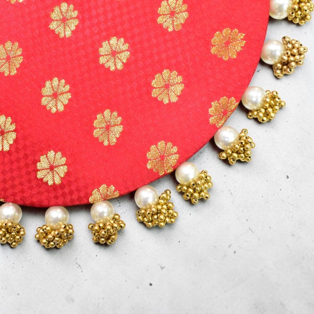 Luxury Decorative MDF Platter Set for Pooja, Wedding & Festive Home Decor | Set of 5