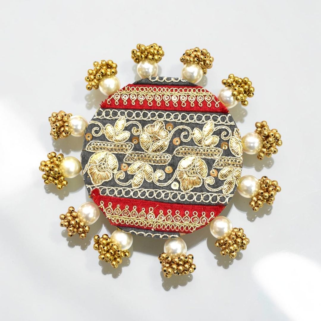 Luxury Decorative MDF Platter Set for Pooja, Wedding & Festive Home Decor | Set of 5