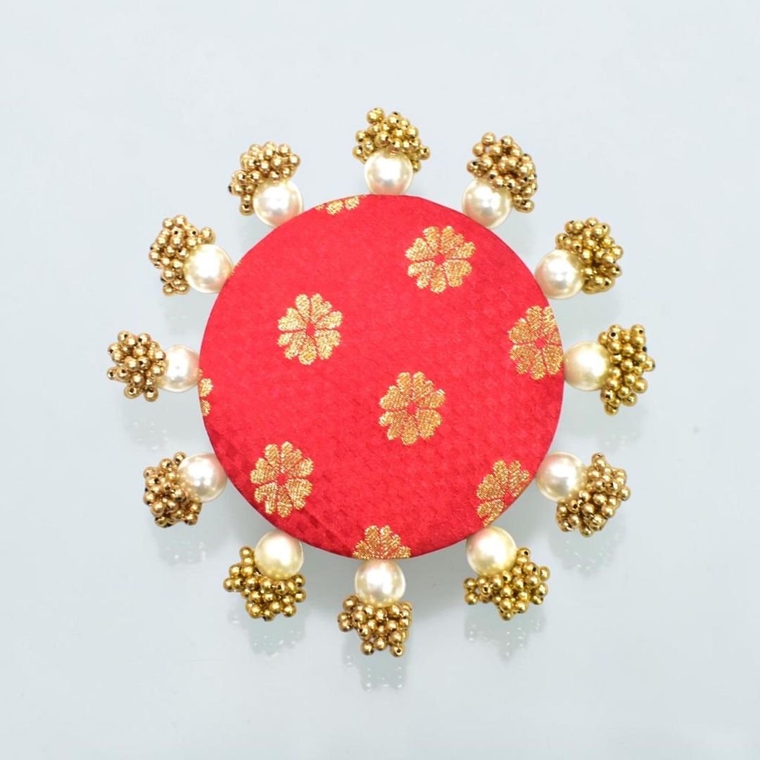 Luxury Decorative MDF Platter Set for Pooja, Wedding & Festive Home Decor | Set of 5