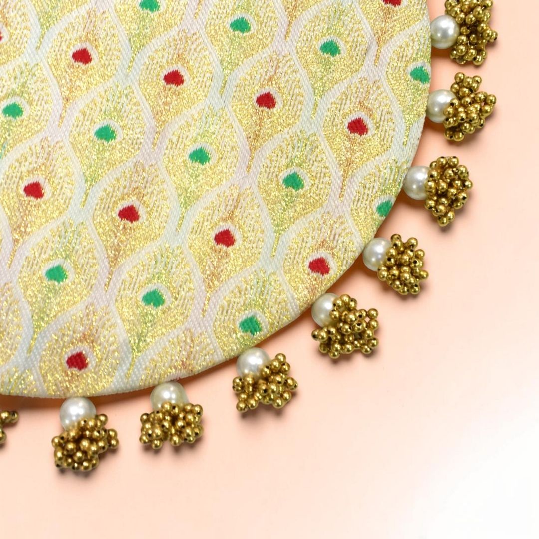 Luxury Handcrafted Decorative Platter Set for Pooja, Weddings & Festive Home Decor | Set of 5 MDF Trays
