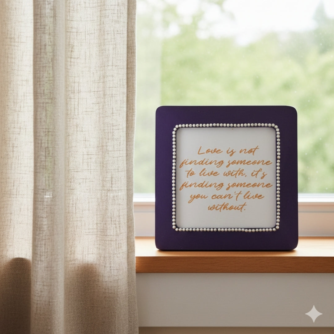 Timeless Love Quote Frame | Valentine Gift, Anniversary Gift