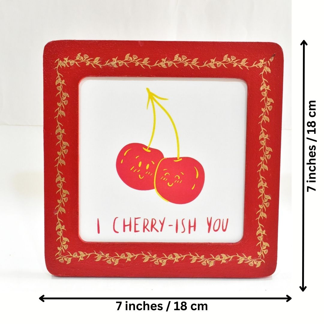 I Cherish You Message Frame | Valentines, Anniversary, Birthday Gift