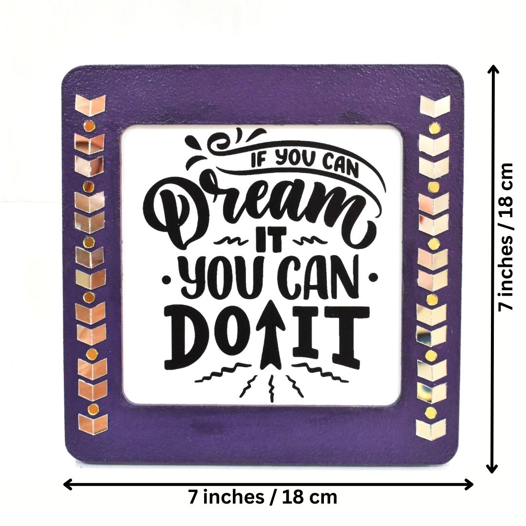 Motivational Quote Frame for Home & Office