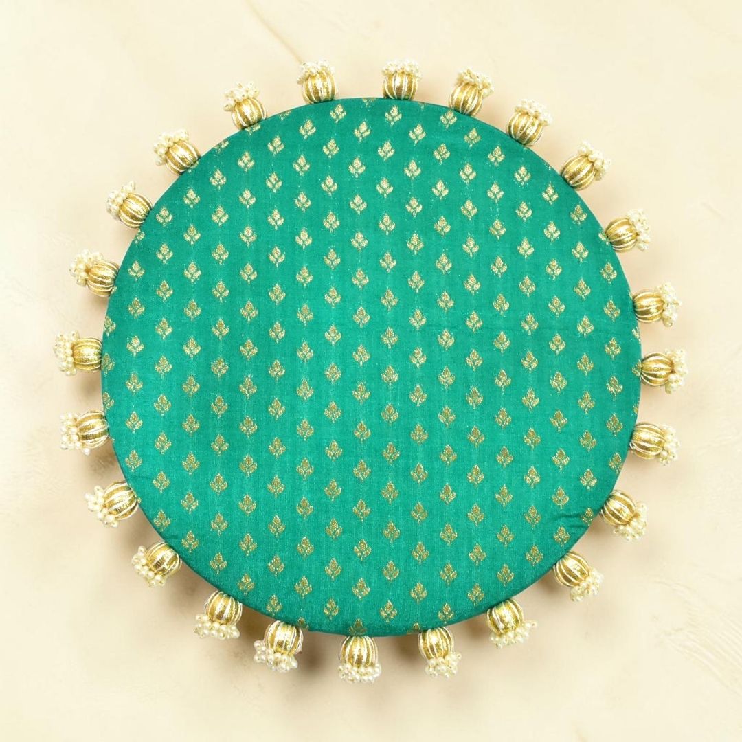 Luxury Handcrafted Decorative Platter Set for Pooja, Weddings & Festive Home Decor | Set of 5 MDF Trays