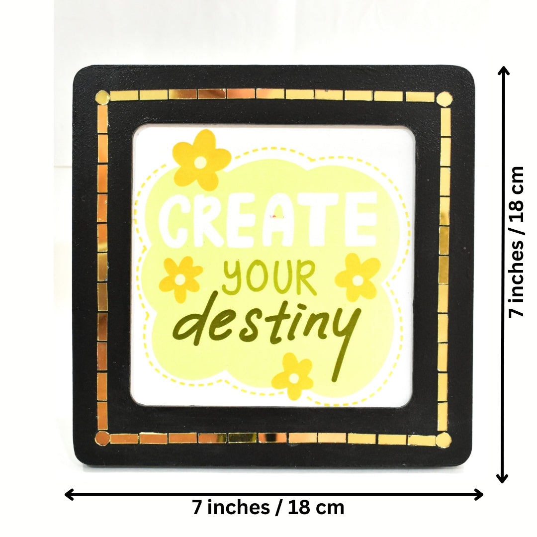 Positive Affirmation Message Frame for Home & Office
