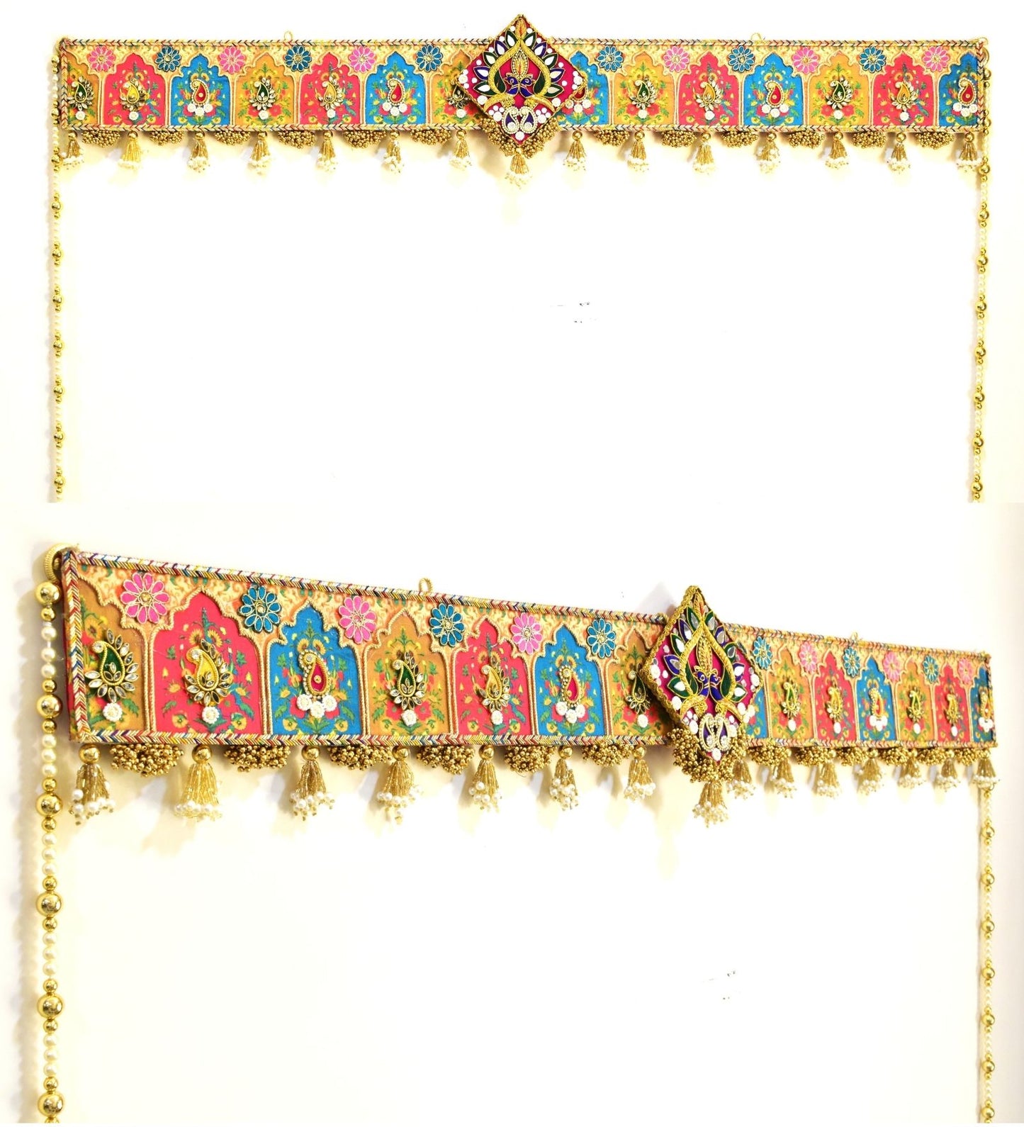 Peacock Toran - Auspicious Floral Door Hanging for Festive Home Decor