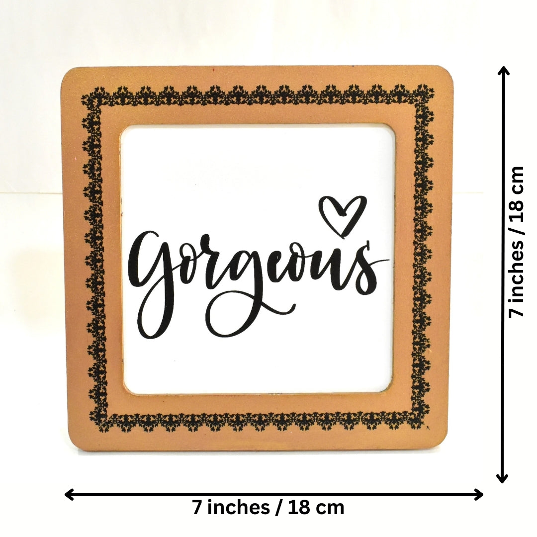 Handmade Light Brown Frame | Valentines Day, Anniversary Gift