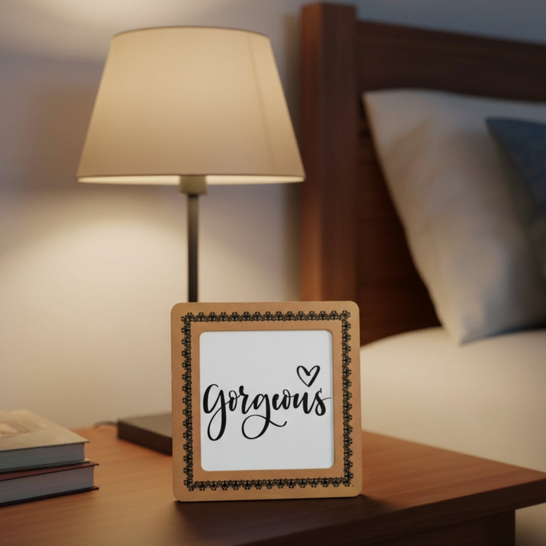 Handmade Light Brown Frame | Valentines Day, Anniversary Gift