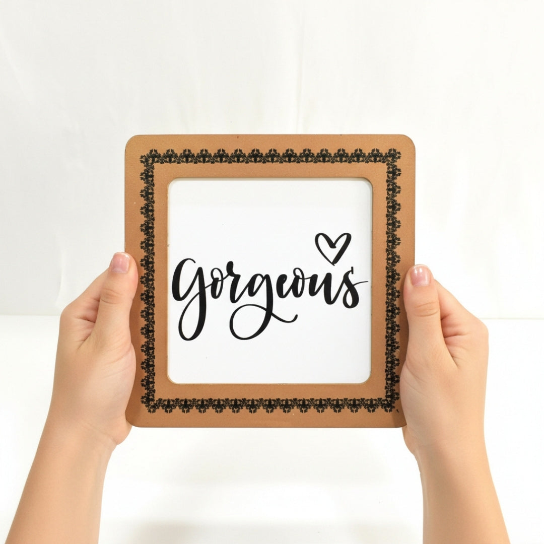 Handmade Light Brown Frame | Valentines Day, Anniversary Gift
