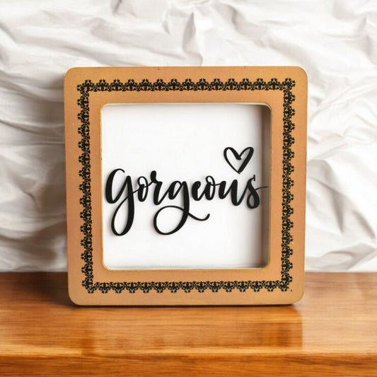 Handmade Light Brown Frame | Valentines Day, Anniversary Gift