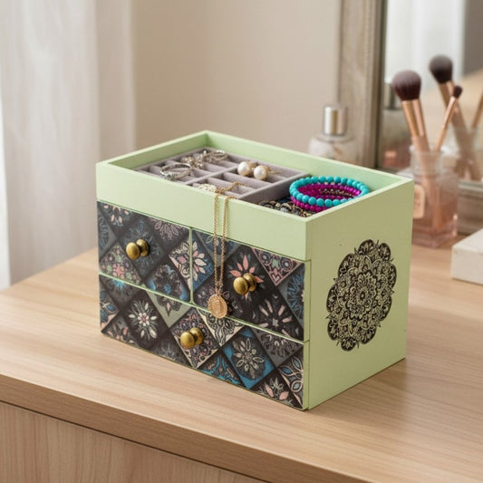 Jewelry box with decorative design