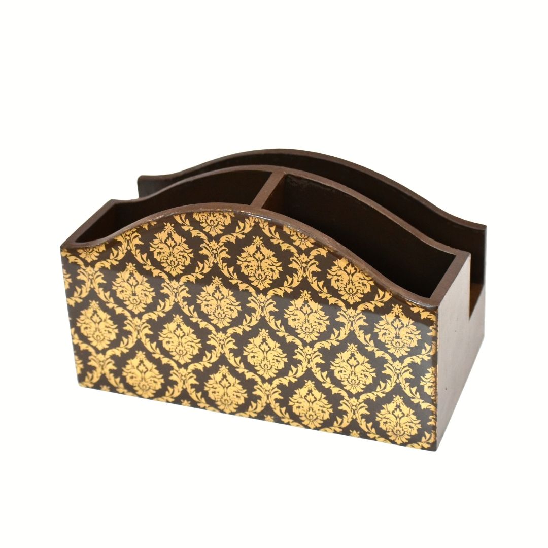 Elegant Wooden Cutlery & Tissue Organizer for Dining Tables