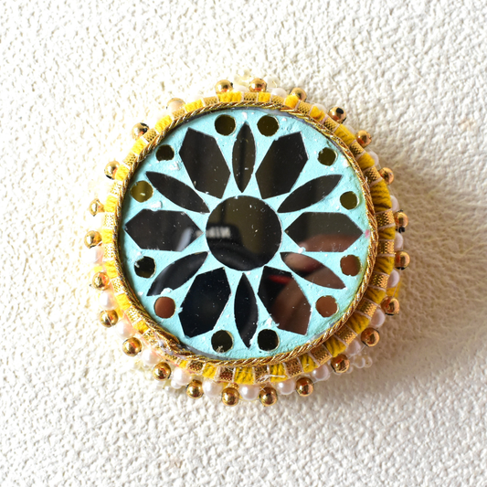 Handcrafted Dev Aasan Tea Light Holder – Ethnic Pooja & Festive Decor