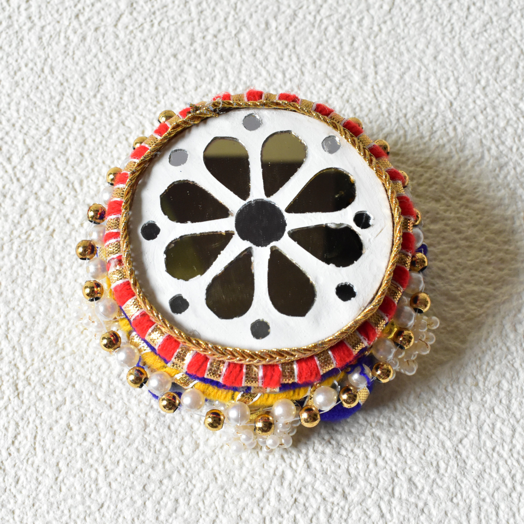 Decorative Chowki / Aasan for Pooja Mandir – Traditional Indian Handicraft