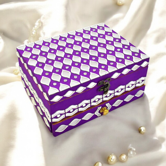 Handmade Jaamun Purple Jewellery Box