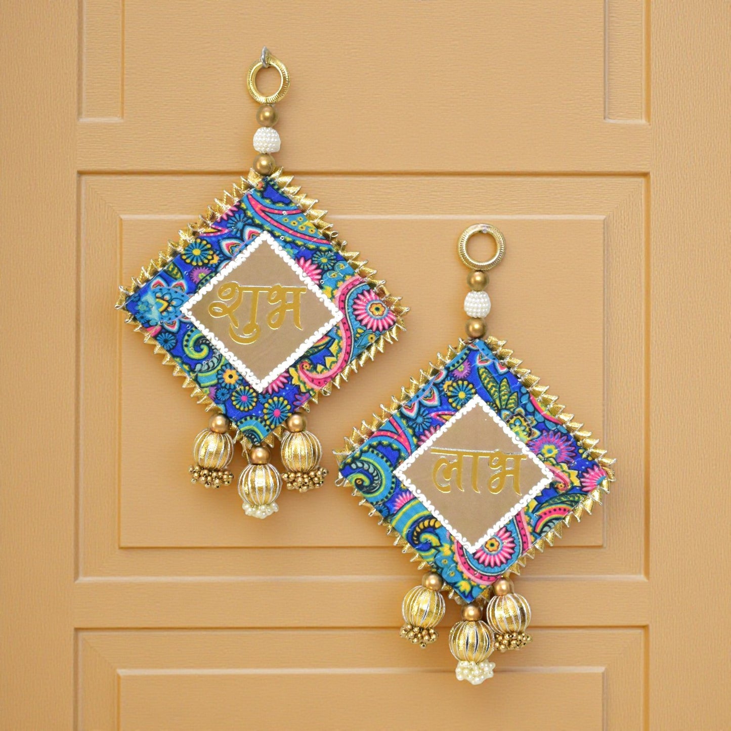 Handmade Shubh Labh Door Hanging Decor - Festival Home Decoration