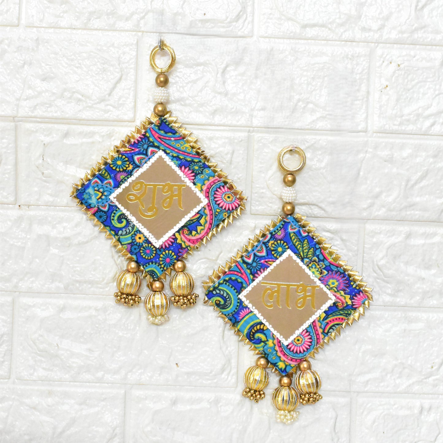 Handmade Shubh Labh Door Hanging Decor - Festival Home Decoration