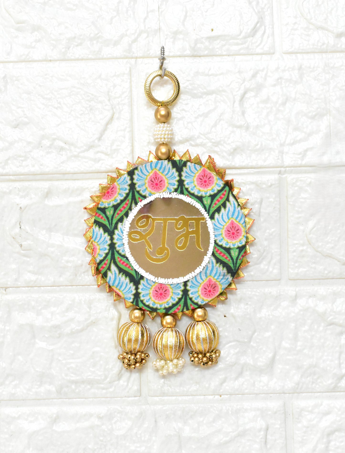 Shubh Labh Door Hanging Decor - Traditional Indian Home Blessing