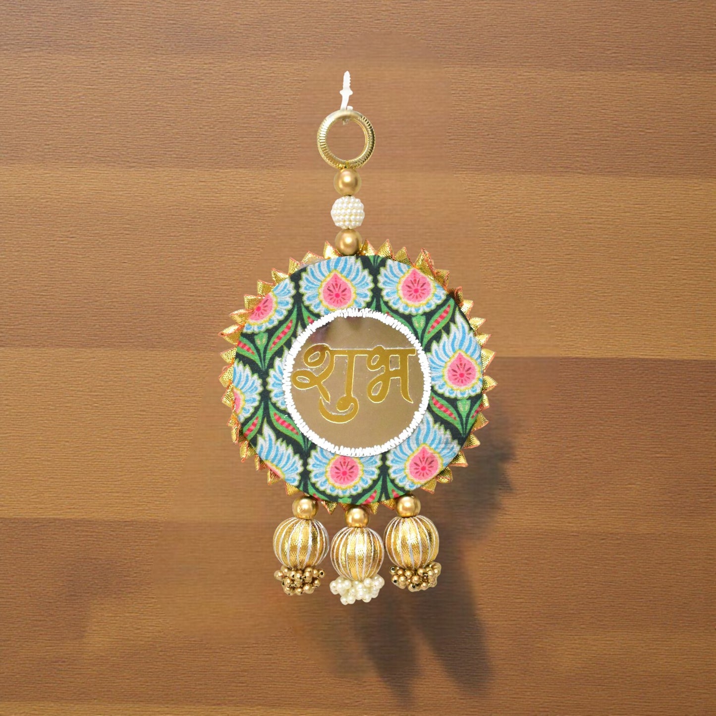 Shubh Labh Door Hanging Decor - Traditional Indian Home Blessing