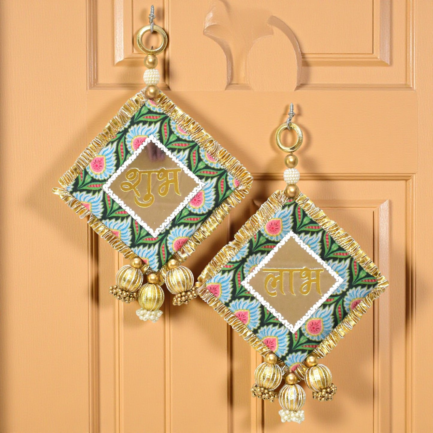 Elegant Shubh Labh Wall Decor & Door Hanging Set | Unique Pooja Room Décor