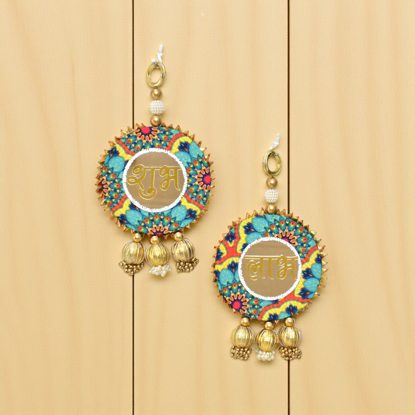 Handcrafted Shubh Labh Wall & Door Hanging Decor for Housewarming, Diwali, Navratri, Weddings