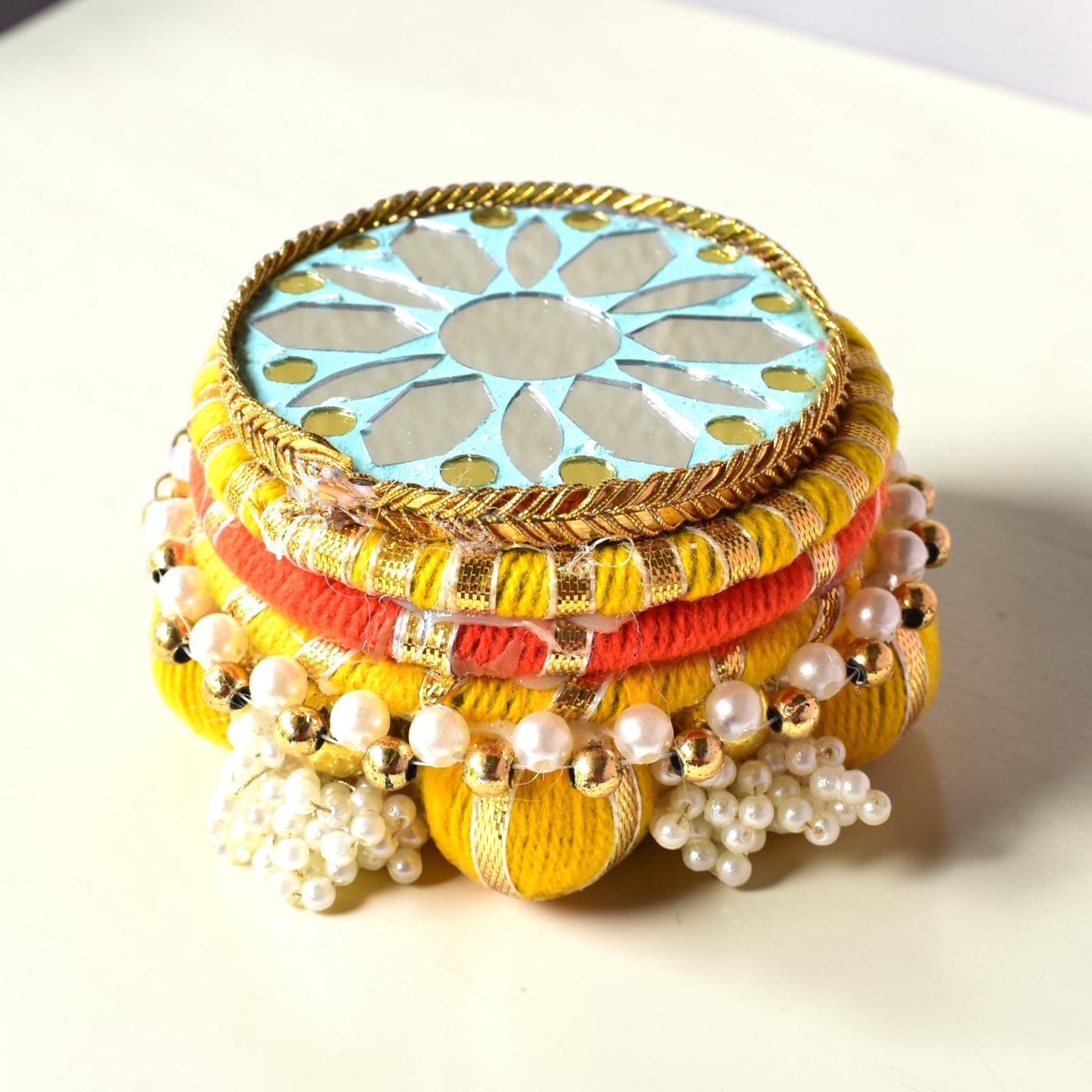 Handcrafted Dev Aasan Tea Light Holder – Ethnic Pooja & Festive Decor