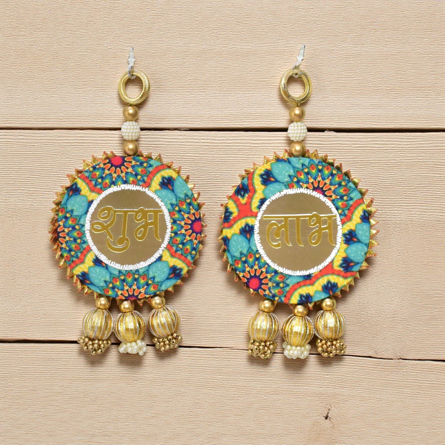 Handcrafted Shubh Labh Wall & Door Hanging Decor for Housewarming, Diwali, Navratri, Weddings