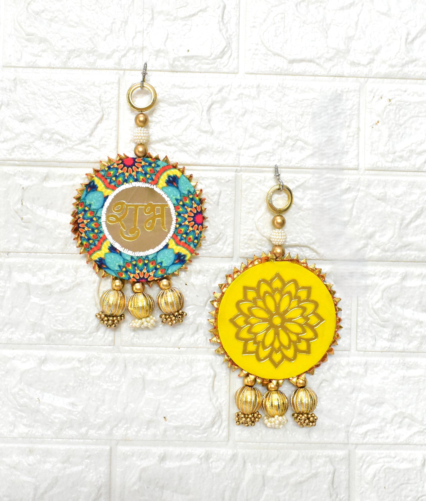Handcrafted Shubh Labh Wall & Door Hanging Decor for Housewarming, Diwali, Navratri, Weddings