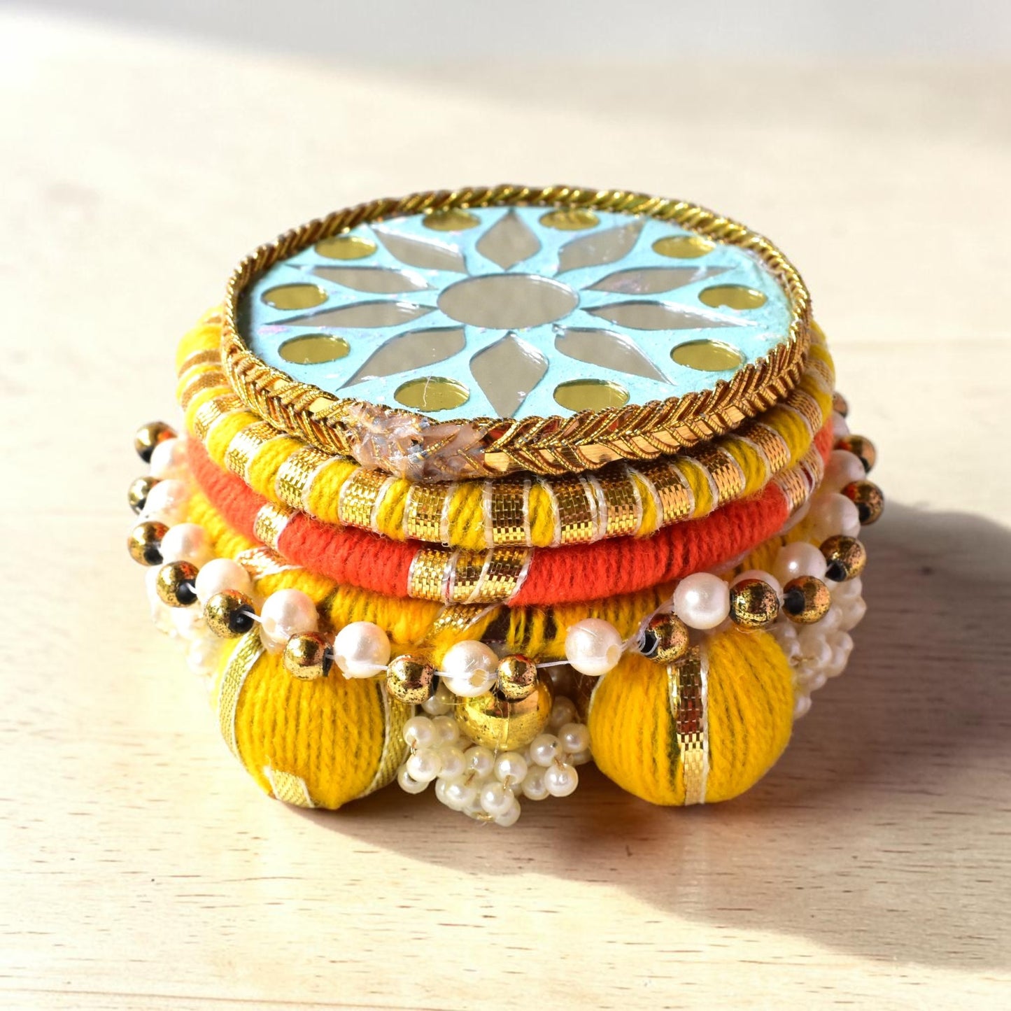 Indian Ethnic Dev Aasan & Chowki | Artisanal Idol Stand | Tea-Light Holder