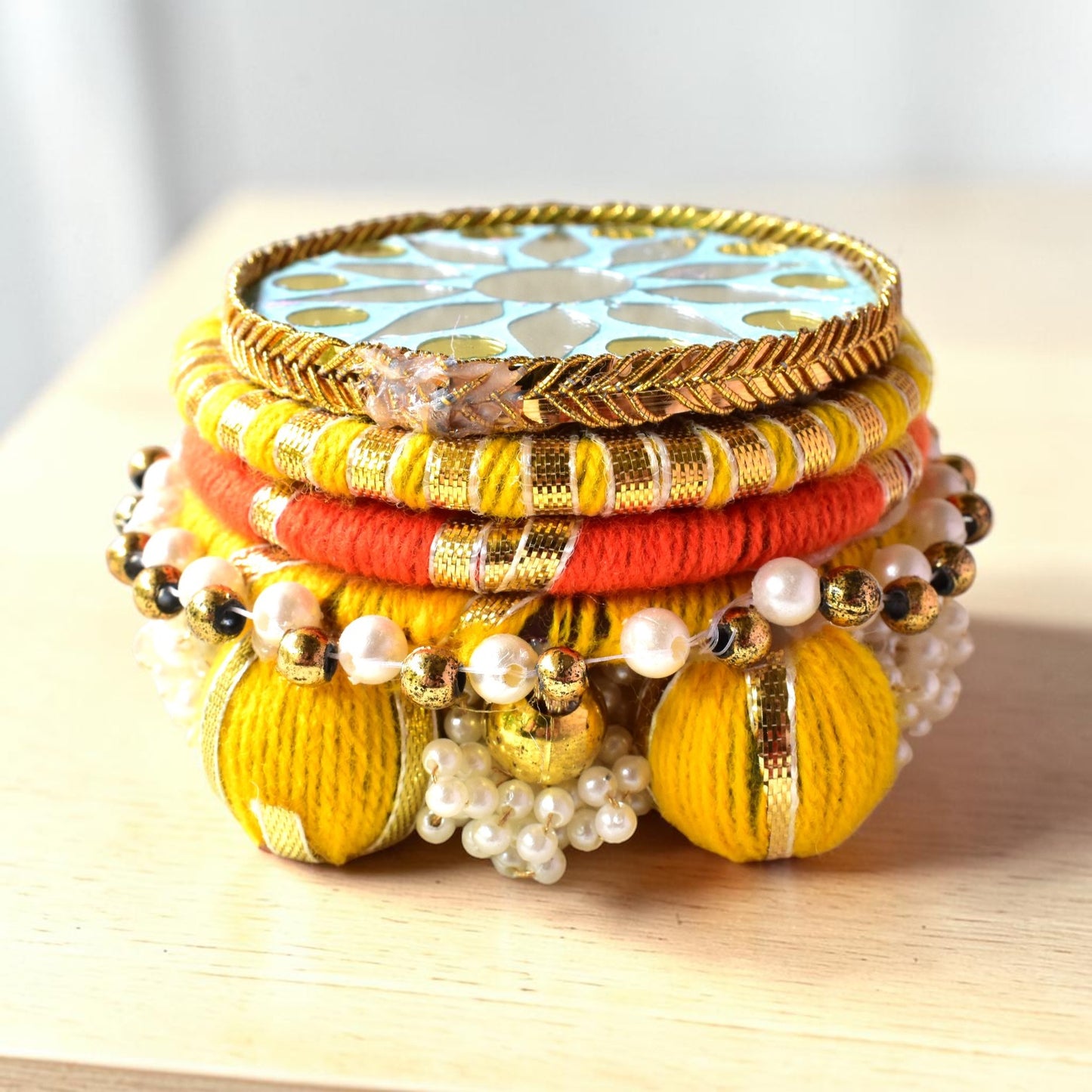 Indian Ethnic Dev Aasan & Chowki | Artisanal Idol Stand | Tea-Light Holder