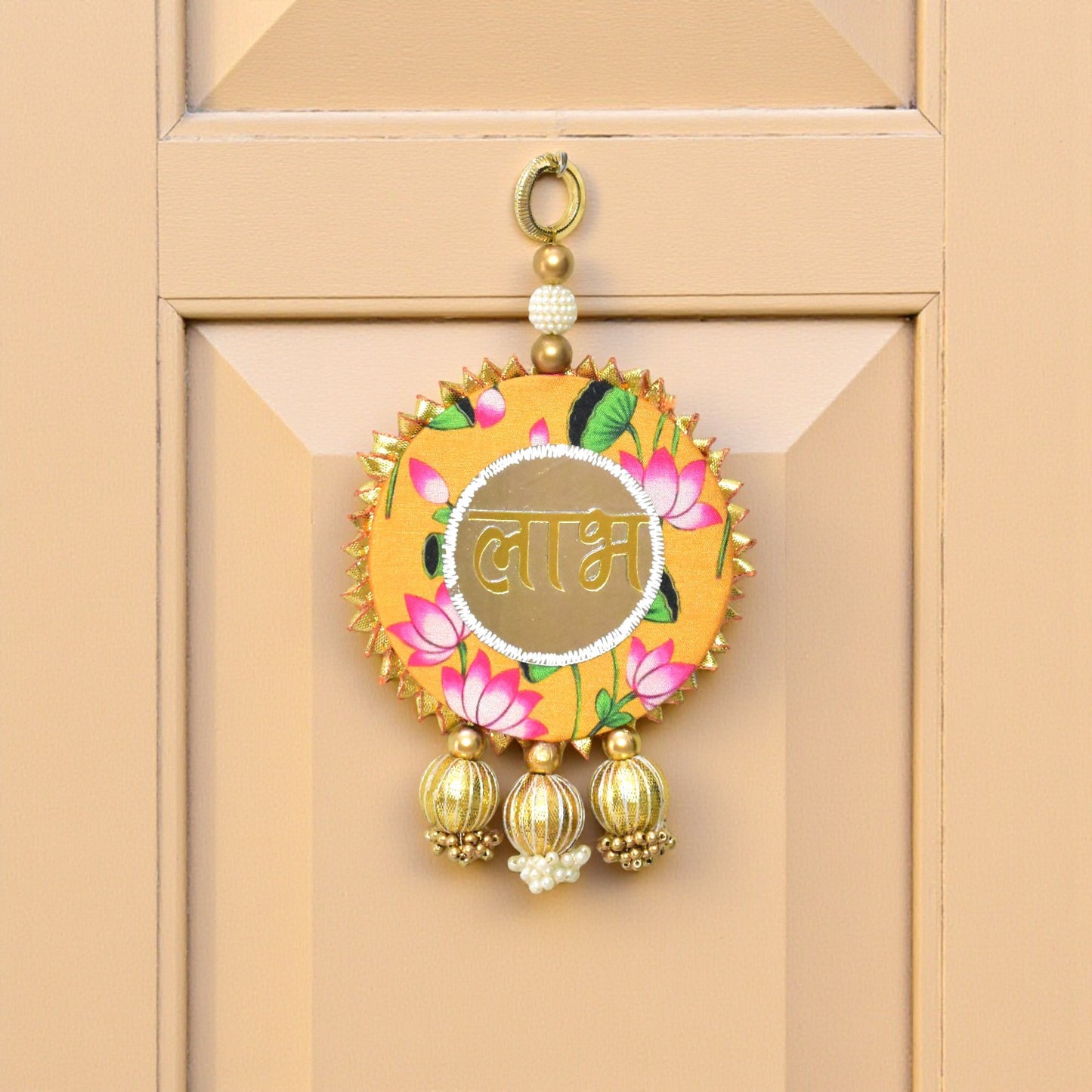 Handmade Shubh Labh Door Hanging Decor | Traditional Indian Home Decor