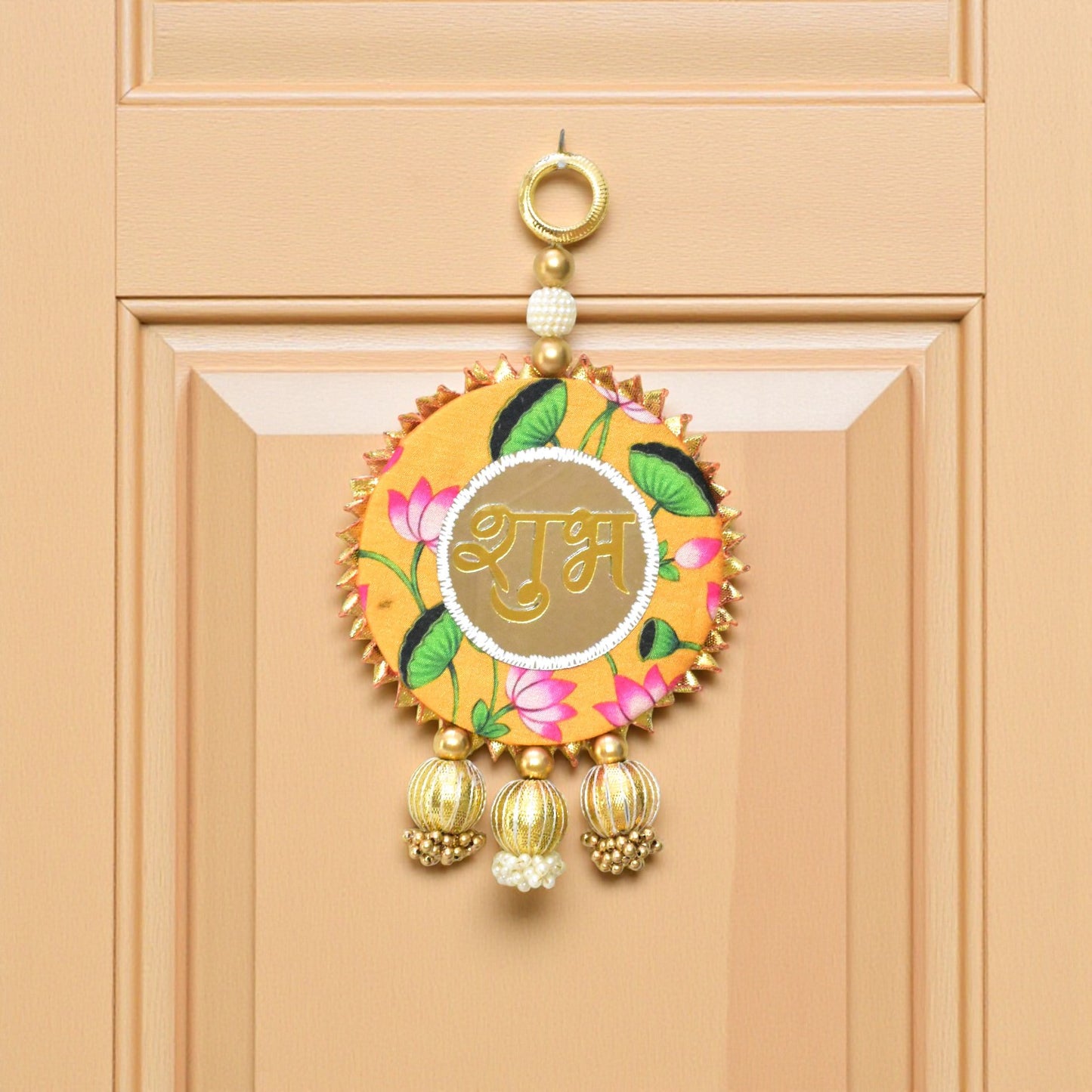 Handmade Shubh Labh Door Hanging Decor | Traditional Indian Home Decor