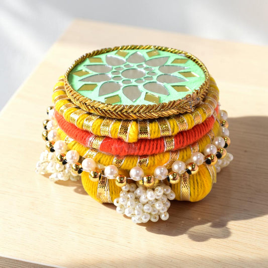 Handmade Ethnic Dev Aasan Idol Stand | Artisanal Base for Deity Idols
