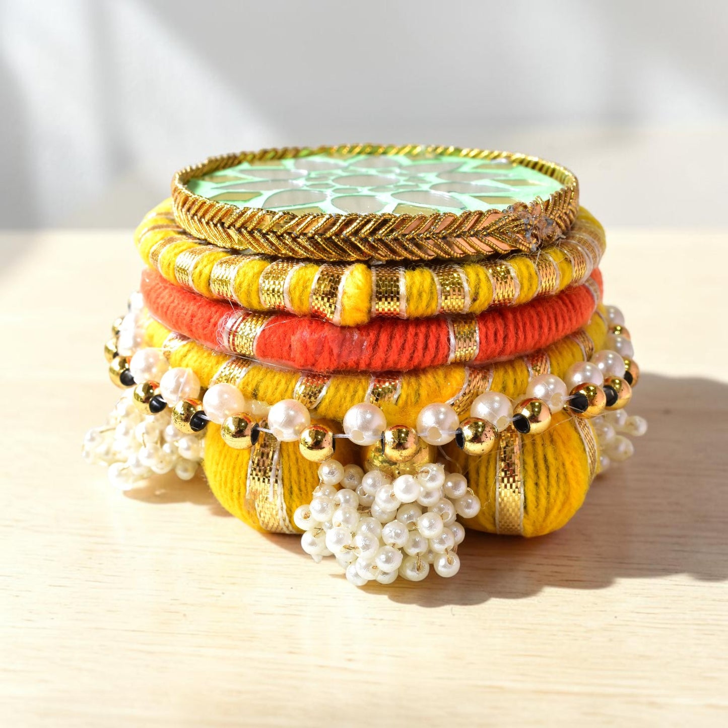 Handmade Ethnic Dev Aasan Idol Stand | Artisanal Base for Deity Idols
