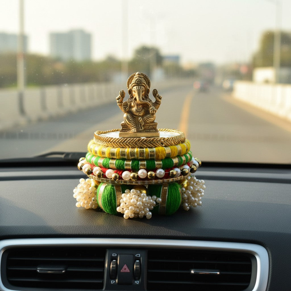 Handmade Ethnic Dev Aasan Idol Stand | Artisanal Base for Deity Idols | Tea Light Holder