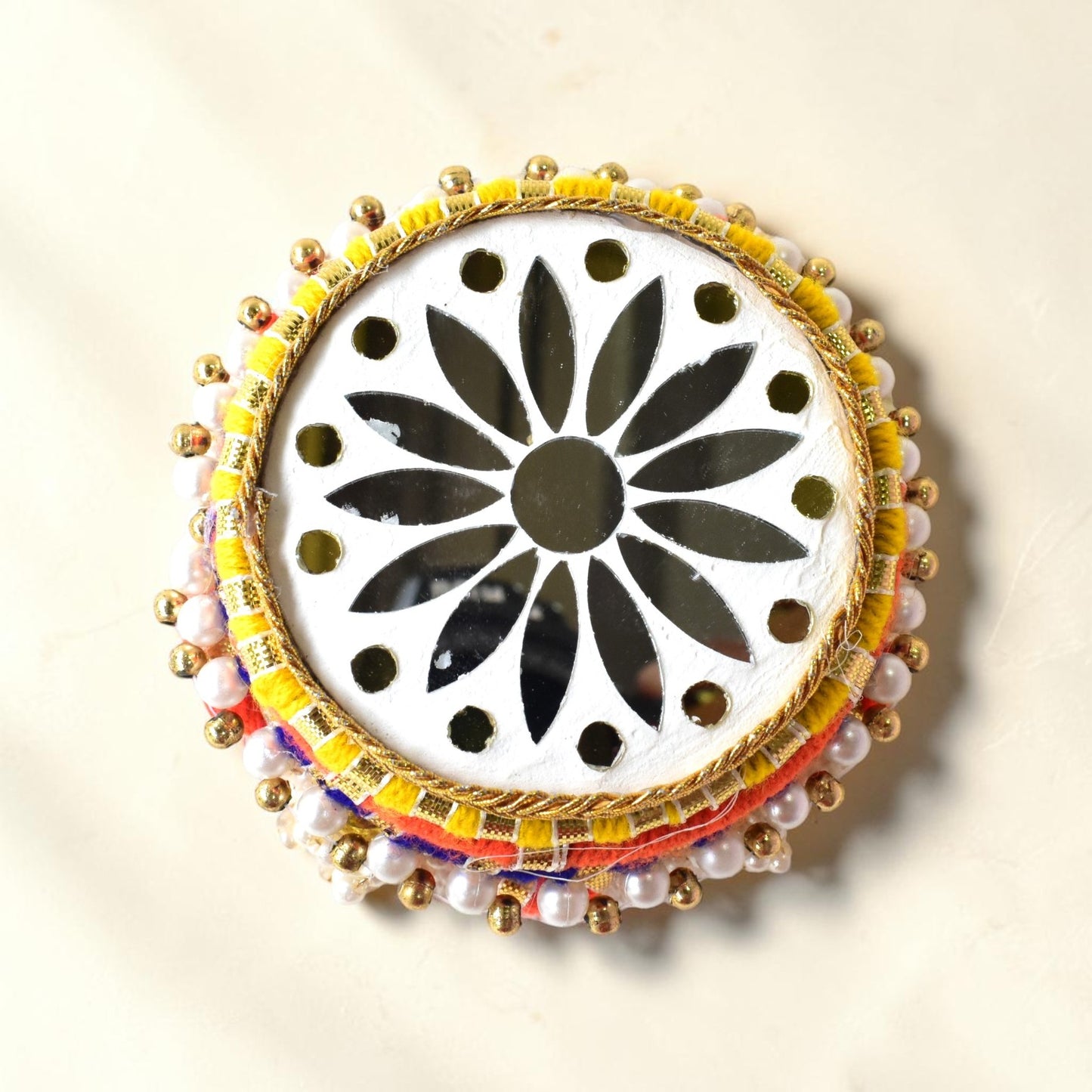 Handmade Chowki Aasan for Pooja Mandir | Traditional Indian Handicraft | Tea Light Holder