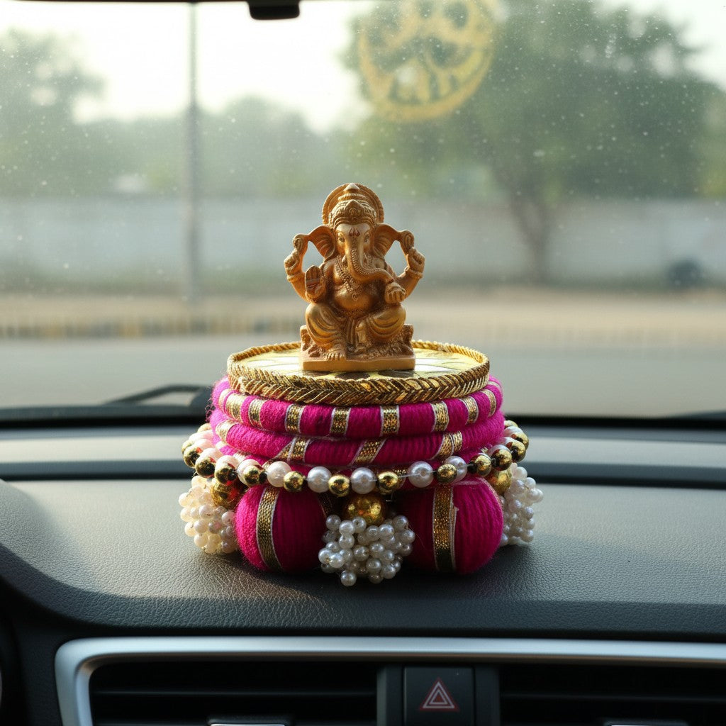 Handmade Ethnic Dev Aasan Idol Stand | Artisanal Base for Deity Idols | Tea Light Holder