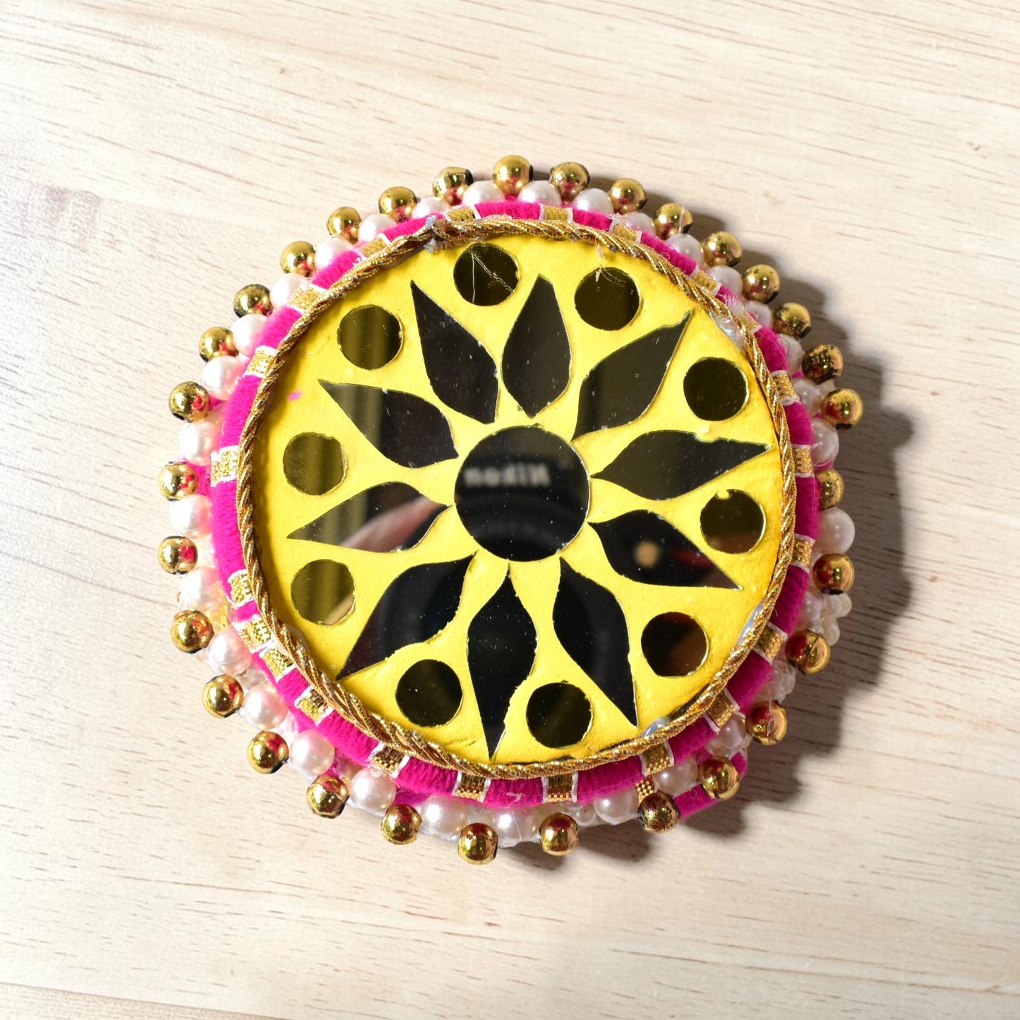 Handmade Ethnic Dev Aasan Idol Stand | Artisanal Base for Deity Idols | Tea Light Holder